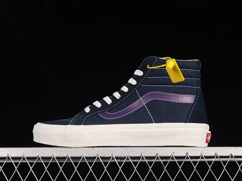 All categories Vans Vans series Vans Hi Vans high-top Vans SK8-Hi Lx Vans official navy blue high-top casual sneakers VN0A4BVB20T